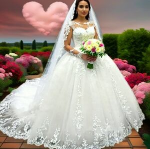 NWT Plus Size White Lace Bridal Gown